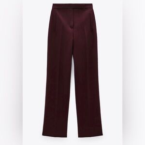 Zara maroon / burgundy trousers size small